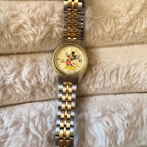 Disney Mickey Mouse Two-Tone Stainless Steel Women’s Watch